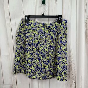 Jamie Sadock Women’s 12 Grey Yellow Patterned Skort Athletic Golf Tennis Outdoor